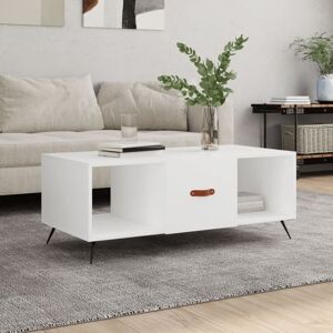 Coffee Table White 102x50x40 cm Engineered Wood Vidaxl Coffee Table White 102x50x40 cm Engineered Wood Vidaxl