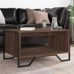 Coffee Table Brown Oak 75x51x40 cm Engineered Wood Vidaxl Coffee Table Brown Oak 75x51x40 cm Engineered Wood Vidaxl