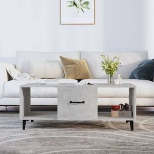 Coffee Table Concrete Grey 102x50x40 cm Engineered Wood Vidaxl Coffee Table Concrete Grey 102x50x40 cm Engineered Wood Vidaxl