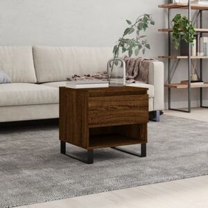 Coffee Table Brown Oak 50x46x50 cm Engineered Wood Vidaxl Coffee Table Brown Oak 50x46x50 cm Engineered Wood Vidaxl