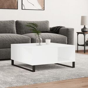 vidaXL White Coffee Table 80x80x36.5 cm Engineered Wood - Coffee Table vidaXL White Coffee Table 80x80x36.5 cm Engineered Wood - Coffee Table