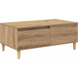 Coffee Table Artisan Oak 90 x 50 x 35 cm Engineered Wood vidaXL Coffee Table Artisan Oak 90 x 50 x 35 cm Engineered Wood vidaXL