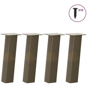 Coffee Table Legs 4 pcs Natural Steel 42 cm Steel Vidaxl Coffee Table Legs 4 pcs Natural Steel 42 cm Steel Vidaxl