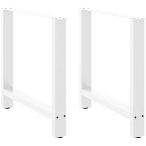 vidaXL White Steel Coffee Table Legs 80x(72-73) cm vidaXL White Steel Coffee Table Legs 80x(72-73) cm