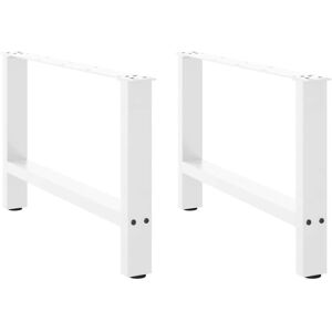 vidaXL White Steel Coffee Table Legs 70x42-43cm - Furniture Parts vidaXL White Steel Coffee Table Legs 70x42-43cm - Furniture Parts