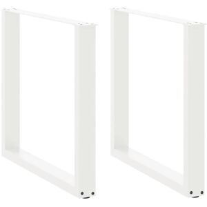 Dining Table Legs U-Shaped 2 pcs White 80x(72-73) cm Steel vidaXL Dining Table Legs U-Shaped 2 pcs White 80x(72-73) cm Steel vidaXL