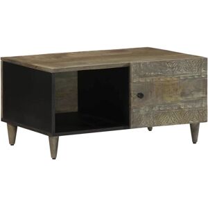 Coffee Table Light Grey 80x50x40 cm Solid Wood Mango Vidaxl Coffee Table Light Grey 80x50x40 cm Solid Wood Mango Vidaxl