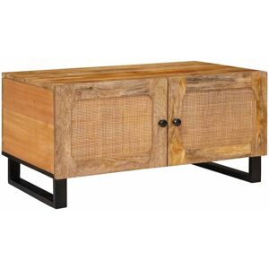 Coffee Table Natural 80 x 50 x 40 cm Solid Mango Wood vidaXL Coffee Table Natural 80 x 50 x 40 cm Solid Mango Wood vidaXL