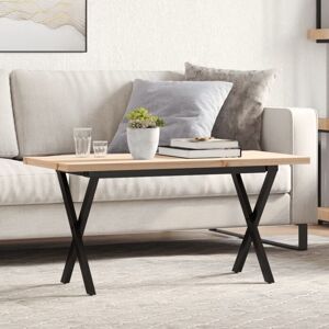 vidaXL Wooden Coffee Table with X-Frame - 100x50x45.5 cm vidaXL Wooden Coffee Table with X-Frame - 100x50x45.5 cm