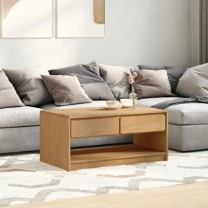 Coffee Table sauda Oak 99x55x45 cm Solid Wood Pine Vidaxl Coffee Table sauda Oak 99x55x45 cm Solid Wood Pine Vidaxl
