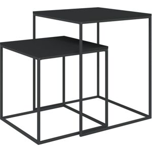 Vidaxl - Coffee Table Set 2 pcs Engineered Wood and Metal Vidaxl - Coffee Table Set 2 pcs Engineered Wood and Metal