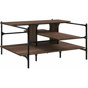 Coffee Table Brown Oak 100x100x48.5 cm Engineered Wood Vidaxl Coffee Table Brown Oak 100x100x48.5 cm Engineered Wood Vidaxl