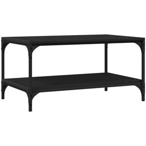 Coffee Table Black oak 80 x 50 x 40 cm Engineered wood vidaXL Coffee Table Black oak 80 x 50 x 40 cm Engineered wood vidaXL