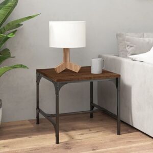 Side Table Brown Oak 40x40x35 cm Engineered Wood Vidaxl Side Table Brown Oak 40x40x35 cm Engineered Wood Vidaxl