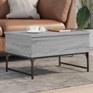 Vidaxl - Coffee Table Grey Sonoma 70x50x40 cm Engineered Wood and Metal Vidaxl - Coffee Table Grey Sonoma 70x50x40 cm Engineered Wood and Metal