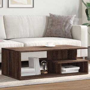 Coffee Table Brown Oak 102x55x35 cm Engineered Wood Vidaxl Coffee Table Brown Oak 102x55x35 cm Engineered Wood Vidaxl