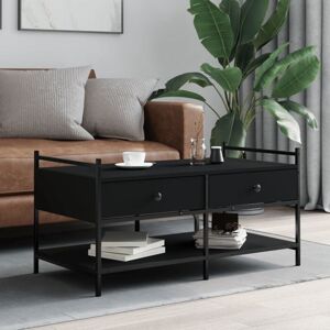 Coffee Table Black 99x50x50 cm Engineered Wood Vidaxl Coffee Table Black 99x50x50 cm Engineered Wood Vidaxl