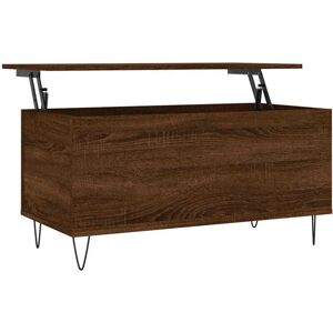 Vidaxl - Coffee Table Brown Oak 90x44.5x45 cm Engineered Wood Vidaxl - Coffee Table Brown Oak 90x44.5x45 cm Engineered Wood