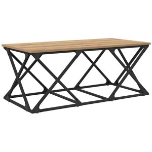 Coffee Table Artisan oak 100 x 49 x 40 cm Engineered wood vidaXL Coffee Table Artisan oak 100 x 49 x 40 cm Engineered wood vidaXL