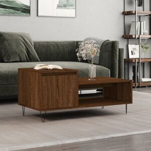 Coffee Table Brown Oak 100x50x45 cm Engineered Wood Vidaxl Coffee Table Brown Oak 100x50x45 cm Engineered Wood Vidaxl