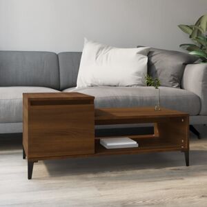 Coffee Table Brown Oak 100x50x45 cm Engineered Wood Vidaxl Coffee Table Brown Oak 100x50x45 cm Engineered Wood Vidaxl