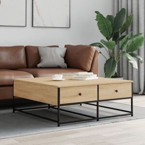 Coffee Table Sonoma Oak 100x99x40 cm Engineered Wood Vidaxl Coffee Table Sonoma Oak 100x99x40 cm Engineered Wood Vidaxl
