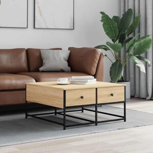 Coffee Table Sonoma Oak 80x80x40 cm Engineered Wood Vidaxl Coffee Table Sonoma Oak 80x80x40 cm Engineered Wood Vidaxl
