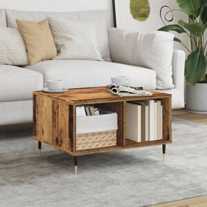 Vidaxl - Coffee Table Old Wood 60x50x36.5 cm Engineered Wood Vidaxl - Coffee Table Old Wood 60x50x36.5 cm Engineered Wood
