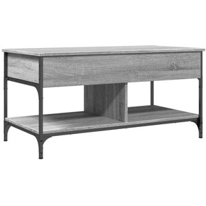 Vidaxl - Coffee Table Grey Sonoma 100x50x50 cm Engineered Wood and Metal Vidaxl - Coffee Table Grey Sonoma 100x50x50 cm Engineered Wood and Metal