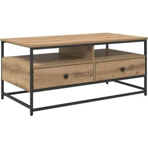 Coffee Table Artisan oak 100 x 51 x 45 cm Engineered wood vidaXL Coffee Table Artisan oak 100 x 51 x 45 cm Engineered wood vidaXL