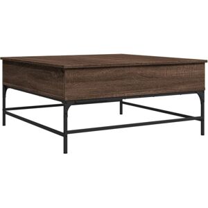 Vidaxl - Coffee Table Brown Oak 95x95x45 cm Engineered Wood and Metal Vidaxl - Coffee Table Brown Oak 95x95x45 cm Engineered Wood and Metal