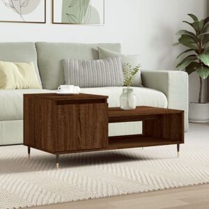 Coffee Table Brown Oak 100x50x45 cm Engineered Wood Vidaxl Coffee Table Brown Oak 100x50x45 cm Engineered Wood Vidaxl