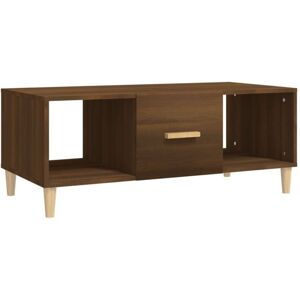 Vidaxl - Coffee Table Brown Oak 102x50x40 cm Engineered Wood Vidaxl - Coffee Table Brown Oak 102x50x40 cm Engineered Wood