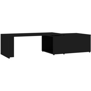 vidaXL Black Engineered Wood Coffee Table 150x50x35 cm vidaXL Black Engineered Wood Coffee Table 150x50x35 cm