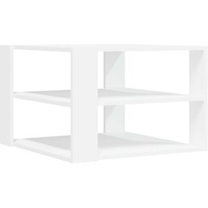 Coffee Table White 59.5x59.5x40 cm Engineered Wood Vidaxl Coffee Table White 59.5x59.5x40 cm Engineered Wood Vidaxl