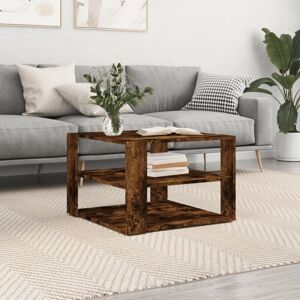 Coffee Table Smoked Oak 59.5x59.5x40 cm Engineered Wood Vidaxl Coffee Table Smoked Oak 59.5x59.5x40 cm Engineered Wood Vidaxl