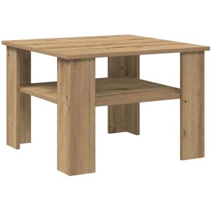 Coffee Table Artisan Oak 60x60x42 cm Engineered Wood vidaXL Coffee Table Artisan Oak 60x60x42 cm Engineered Wood vidaXL
