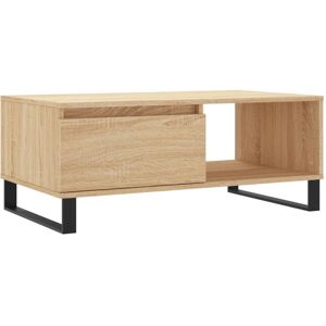 Coffee Table Sonoma Oak 90x50x36.5 cm Engineered Wood vidaXL Coffee Table Sonoma Oak 90x50x36.5 cm Engineered Wood vidaXL