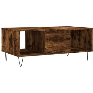 Coffee Table Smoked Oak 90x50x36.5 cm Engineered Wood Vidaxl Coffee Table Smoked Oak 90x50x36.5 cm Engineered Wood Vidaxl