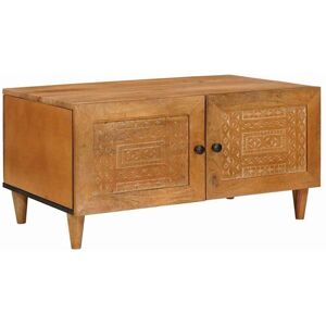 Coffee Table Light brown 80 x 50 x 40 cm Solid mango wood vidaXL Coffee Table Light brown 80 x 50 x 40 cm Solid mango wood vidaXL