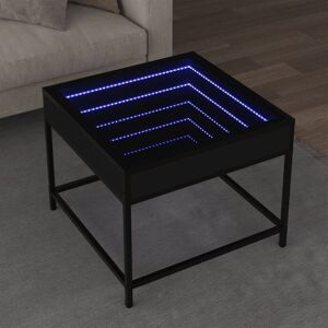Coffee Table with Infinity led Black 50x50x41 cm Vidaxl Coffee Table with Infinity led Black 50x50x41 cm Vidaxl