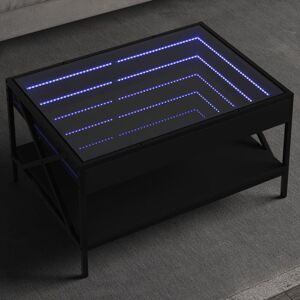 Coffee Table with Infinity led Black 70x50x38 cm Vidaxl Coffee Table with Infinity led Black 70x50x38 cm Vidaxl