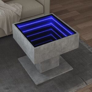 Coffee Table with led Concrete Grey 50x50x45 cm Engineered Wood Vidaxl Coffee Table with led Concrete Grey 50x50x45 cm Engineered Wood Vidaxl