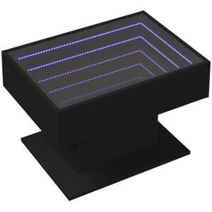 Coffee Table with led Black 70x50x45 cm Engineered Wood Vidaxl Coffee Table with led Black 70x50x45 cm Engineered Wood Vidaxl