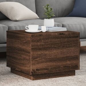 Coffee Table with led Lights Brown Oak 50x50x40 cm Vidaxl Coffee Table with led Lights Brown Oak 50x50x40 cm Vidaxl