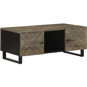 Bonnevie - Coffee Table,Center table,Low table Black 100x54x40 cm Solid Wood Mango VSVS212024 Bonnevie - Coffee Table,Center table,Low table Black 100x54x40 cm Solid Wood Mango VSVS212024