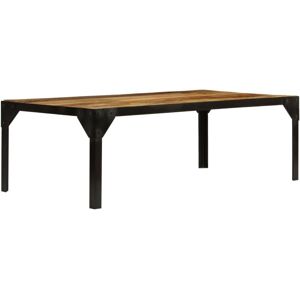 Bonnevie - Coffee Table,Center table,Low table Solid Rough Mango Wood and Steel 110 cm VSVS515783 Bonnevie - Coffee Table,Center table,Low table Solid Rough Mango Wood and Steel 110 cm VSVS515783
