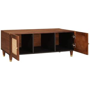 BONNEVIE Coffee Table,Center table,Low tables Brown 100 x 54 x 40 cm Cane and solid mango wood CFW81021 BONNEVIE Coffee Table,Center table,Low tables Brown 100 x 54 x 40 cm Cane and solid mango wood CFW81021