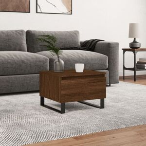 Coffee Table Brown Oak 50x46x35 cm Engineered Wood Vidaxl Coffee Table Brown Oak 50x46x35 cm Engineered Wood Vidaxl