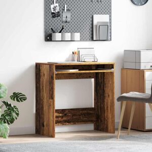 Desk with Shelf Old wood 77.5 x 43 x 79 cm Engineered Wood vidaXL Desk with Shelf Old wood 77.5 x 43 x 79 cm Engineered Wood vidaXL